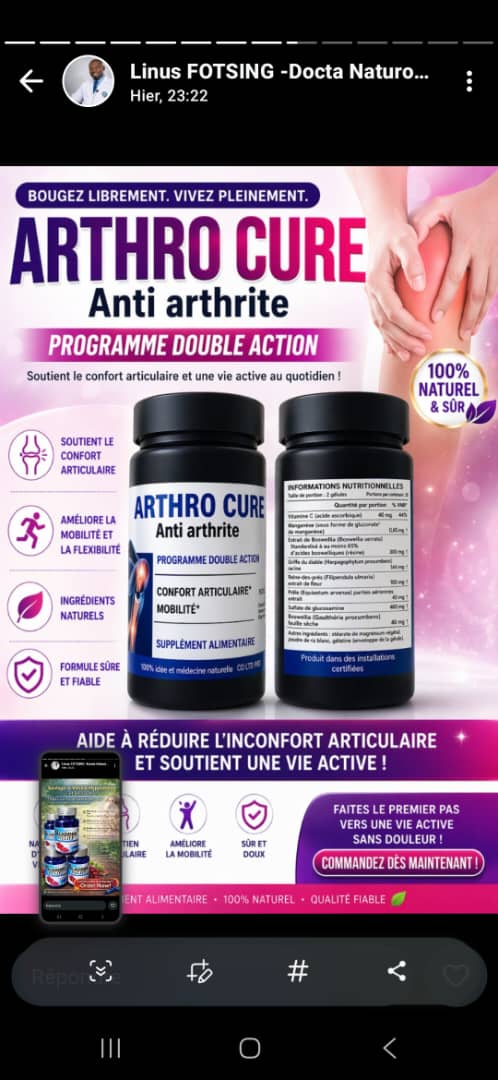 ARTHRO CURE — Anti-arthrite
